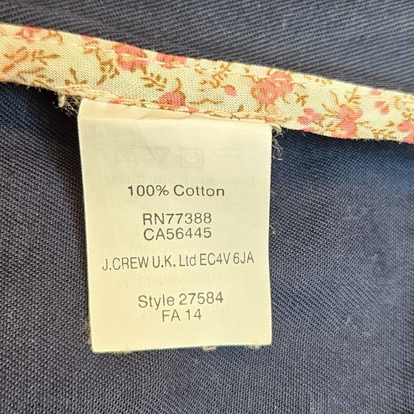 J. Crew Womens Navy Relaxed Boyfriend Field Jacket Sz XXS Pockets, Snaps - Picture 13 of 14